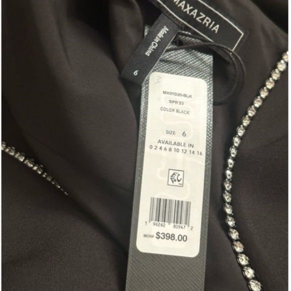 Bcbgmaxazria Embellished Cut Out Sleeveless Asymmetrical Bodycon Midi Dress NEW - Picture 12 of 15